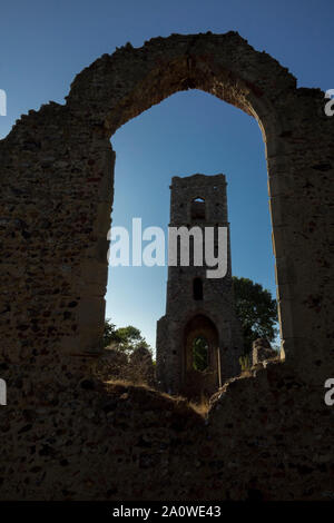 Shotesham, St. Maria Kirche, Ruine Stockfoto