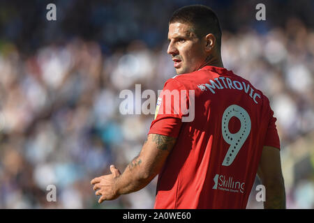 21. September 2019, Hillsborough, Sheffield, England; Sky Bet Meisterschaft, Sheffield Mittwoch vs Fulham: Credit: Dean Williams/News Bilder, Aleksandar Mitrovic (9) von Fulham englische Fußball-Liga Bilder unterliegen DataCo Lizenz Stockfoto