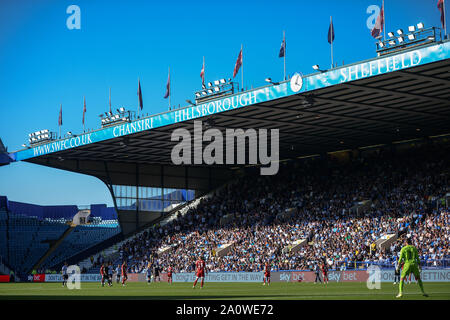 21. September 2019, Hillsborough, Sheffield, England; Sky Bet Meisterschaft, Sheffield Mittwoch vs Fulham: Credit: Dean Williams/News Bilder, Boden allgemeine erschossen. Englische Fußball-Liga Bilder unterliegen dem DataCo Lizenz Stockfoto