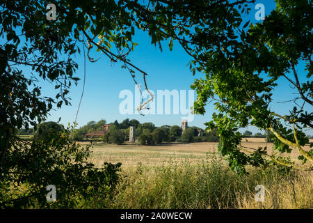 Shotesham, St. Maria Kirche, Ruine Stockfoto