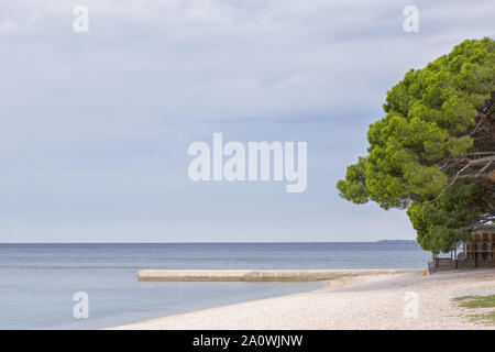 Strand am frühen Morgen Stockfoto