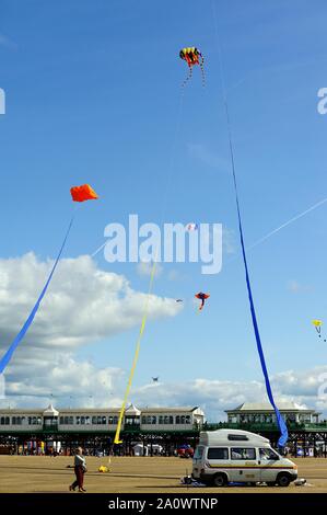 St Anne's, England - 7. September 2019: Die viele Drachen des Festivals Stockfoto