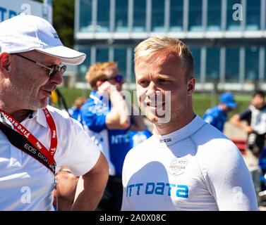 21. September 2019 Monterey, CA, USA Felix Rosenqvist in der Pitt Lane nach dem Firestone Grand Prix von Monterey IndyCar Qualifizieren an Weathertech Raceway Laguna Seca in Monterey, CA Thurman James/CSM Stockfoto