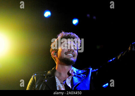 Esplugues de Llobregat, Spanien. 21 Sep, 2019. Sänger Carlos führt live auf der Bühne in Esplugues de Llobregat. Credit: SOPA Images Limited/Alamy leben Nachrichten Stockfoto