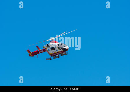 Cornwall Air Ambulance Watergate Bay Geschwindigkeit Hillclimb Sept 2019 Stockfoto