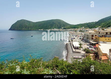 Auf einer Insel mit dem Namen Canneto Lipari, der größten der Äolischen Inseln im Tyrrhenischen Meer in der Nähe von Sizilien in Italien Stockfoto