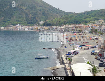 Auf einer Insel mit dem Namen Canneto Lipari, der größten der Äolischen Inseln im Tyrrhenischen Meer in der Nähe von Sizilien in Italien Stockfoto