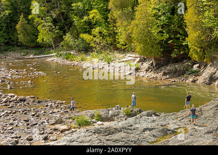 Chippewa-fälle, Algoma District, Ontario, Kanada Stockfoto