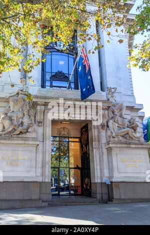 Australien Haus, in dem die australische hohe Kommission auf The Strand, London, UK Stockfoto