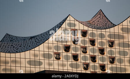 Der Bau der Elbphilharmonie in Hamburg, Deutschland Stockfoto