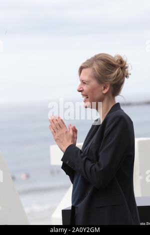 San Sebastian, Spanien. 22 Sep, 2019. San Sebastian, Spanien, 22.09.2019.-'Das Vorspiel' Film im amtlichen Teil in San Sebastián International Film Festival 67 editionPhotocall von "Das Vorspiel" von Ina Weise Credit Regie: Juan Carlos Rojas/Picture Alliance. | Verwendung weltweit/dpa/Alamy leben Nachrichten Stockfoto