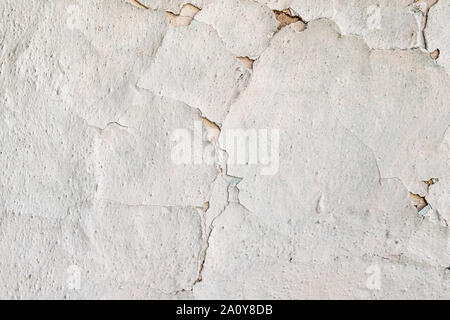Alte vintage crack Wand Hintergrund, Oberfläche, Farbe an den Wänden sind beschädigt. Stockfoto