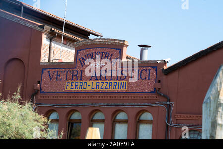 Der traditionellen Glasherstellung von Hand Vetri Artistici, Murano, Italien Stockfoto