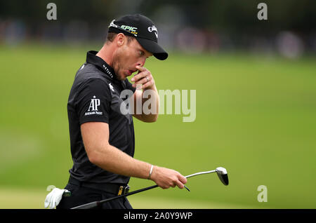 England's Danny Willett bei Tag vier der BMW PGA Championship in Wentworth Golf Club, Surrey. Stockfoto