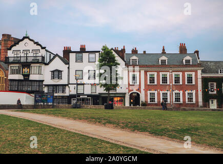 Bunte Fassaden um England Stockfoto