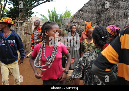 Festessen im Arba Minch Stockfoto