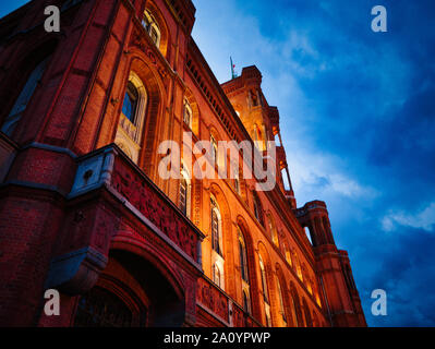 City Hall (Rotes Rathaus), Berlin, Deutschland Stockfoto