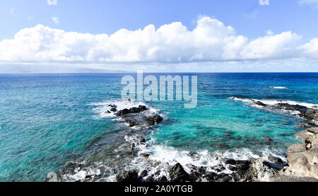 Blick vom berühmten Kapalua Coastal Trail Stockfoto