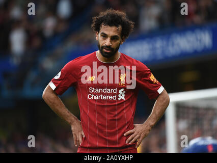 London, Großbritannien. 21 Sep, 2019. Mohamed Salah von Liverpool in der Premier League Spiel zwischen Chelsea und Liverpool an der Stamford Bridge am 22. September 2019 in London, England. (Foto von Zed Jameson/phcimages.com) Credit: PHC Images/Alamy leben Nachrichten Stockfoto