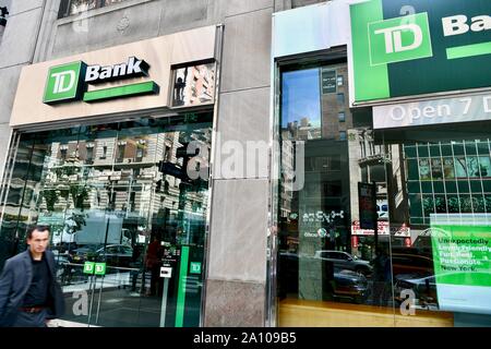 TD Bank in New York City, USA Stockfoto