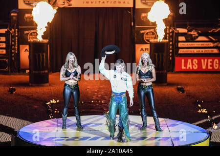 Fairfax, Virginia, USA. 22 Sep, 2019. JESS LOCKWOOD ist der Gast vor dem zweiten Umlauf an EagleBank Arena in Fairfax, Virginia statt eingeführt. Credit: Amy Sanderson/ZUMA Draht/Alamy leben Nachrichten Stockfoto