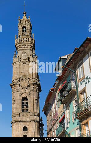 Torre dos Clérigos Tower Porto Portugal Stockfoto