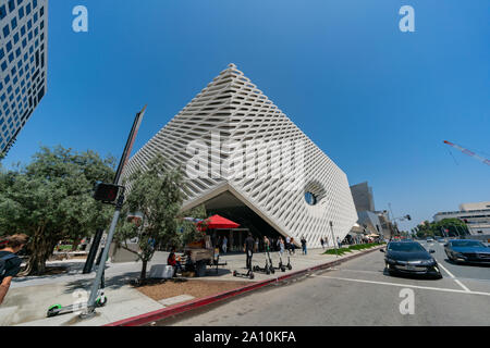 Los Angeles, AUG 10: Außenansicht der breiten Museum am 10.August 2019 in Los Angeles, Kalifornien Stockfoto