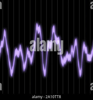 Abstrakte leuchtenden bunten Equalizer Schallwelle Hintergrund. Stockfoto