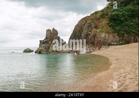 Blackpool Sands Beach, Dartmouth, Devon, England, Vereinigtes Königreich. Stockfoto