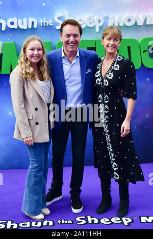 London, Großbritannien. 22 Sep, 2019. Brian Conley besuchen die Shaun das Schaf Film: Farmageddon, im ODEON LUXE am 22. September 2019, London, UK. Bild Capital/Alamy leben Nachrichten Stockfoto