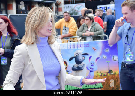 Kate Garraway besuchen die Shaun das Schaf Film: Farmageddon, im ODEON LUXE am 22. September 2019, London, UK. Bild Capital/Alamy leben Nachrichten Stockfoto