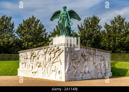 Frieden Statue Engel der Langelinie, das Denkmal zum Gedenken an die zivilen Dänischen Segler, die ihr Leben während des Ersten Weltkrieges verloren. Das Denkmal Stockfoto