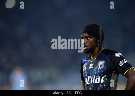 Rom, Italien. 22 Sep, 2019. Rom, Italien. 22 Sep, 2019. Gervinho von Parma Calcio in der Serie A Match zwischen Latium und Parma Calcio 1913 im Stadio Olimpico, Rom, Italien Am 22. September 2019. Foto von Giuseppe Maffia. Credit: UK Sport Pics Ltd/Alamy Live News Credit: UK Sport Pics Ltd/Alamy leben Nachrichten Stockfoto