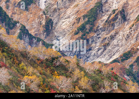 Landschaft Herbst von Hakuba Tal in Nagano Chubu Japan Stockfoto