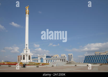 Kasachischen Eli Denkmal in Independence Square Astana oder nur-Sultan der Hauptstadt von Kasachstan Stockfoto