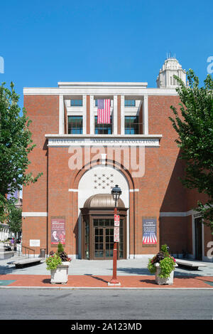 Museum American Revolution, Blick auf das Äußere des Museum of the American Revolution in der South 3rd Street in Philadelphia, PA, USA Stockfoto