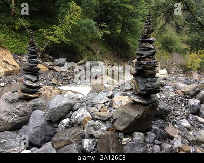 Stein Pyramide, Engelberg, Schweiz Stockfoto