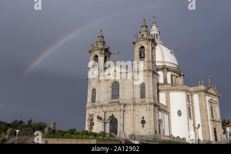 Die Sameiro Heiligtum in Braga, Minho, Portugal. Stockfoto