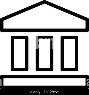 Bank-Symbol Stock Vektor