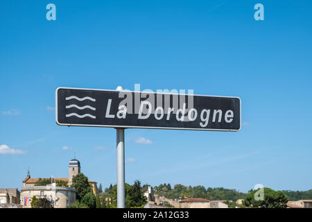 Die historische Stadt Castillon La Bataille in der Gironde Departement für Nouvelle-Aquitaine im Südwesten Frankreich Stockfoto