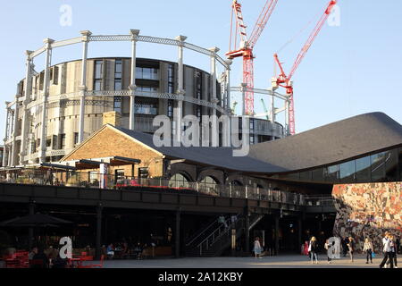 Kohle Tropfen Yard, Kings Cross, Camden, London Stockfoto