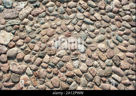 Kleine Steine Textur. Stock, der aus vielen kleinen Steinen Textur oder Hintergrund Stockfoto