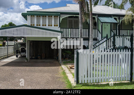 Geschichte Der queenslander - Traditionelle Queenslanders, Australien Stockfoto