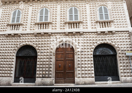 Palazzo dei Diamanti in Macerata, Marche, Italien Stockfoto