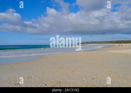 Schönen weißen Sandstrand an der Bunker Bay, auf der Spitze von Cape Naturaliste, Geographe Bay, Western Australia, Australien Stockfoto