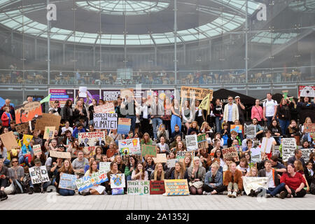 Schule Streik für Klima, Norwich, UK, Freitag, 20. September 2019 Stockfoto