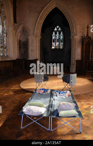 Das an den Erzengel Michael, Kirche von den Kirchen Conservation Trust gespeichert. Booton, Norfolk, Großbritannien Sep 2019 Stockfoto