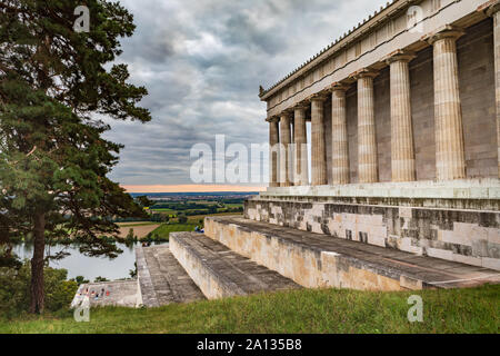 Die Ruhmeshalle Walhalla bei Regensburg Deutschland Stockfoto