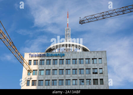 Die slowenische Telekom Slovenije Hauptsitz, Ljubljana, Slowenien Stockfoto