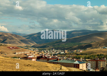 Bayburt Schloss, Stadtblick, September 10,2019, Bayburt, Türkei Stockfoto